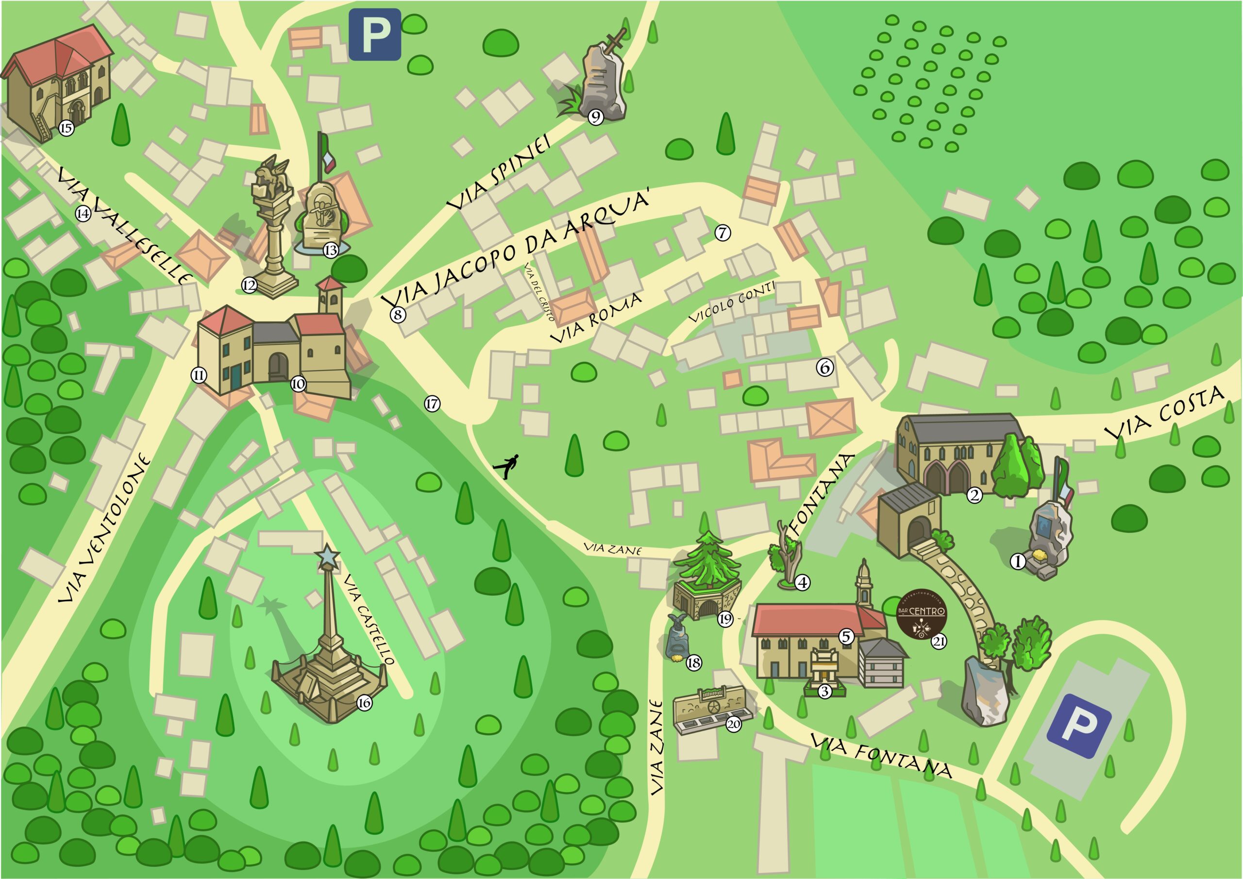 MAP – FRANÇAIS – Arquà Petrarca